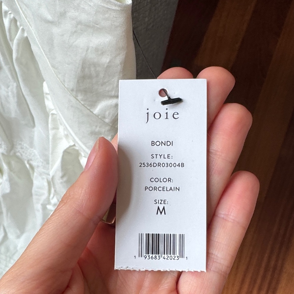 Joie Cream V-Neck Dress - Picture 3 of 6